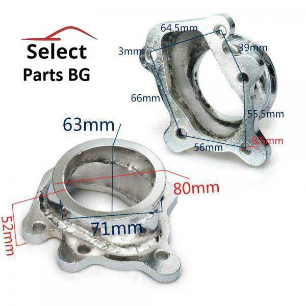 Фланец за турбо downpipe T3/T4 5 болта 2.5" V-band