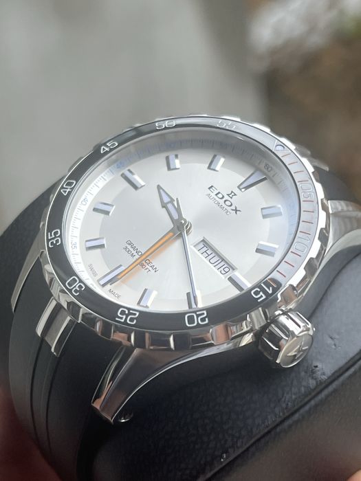 Vand ceas Edox Grand Ocean automatic, diver 300M, 44mm