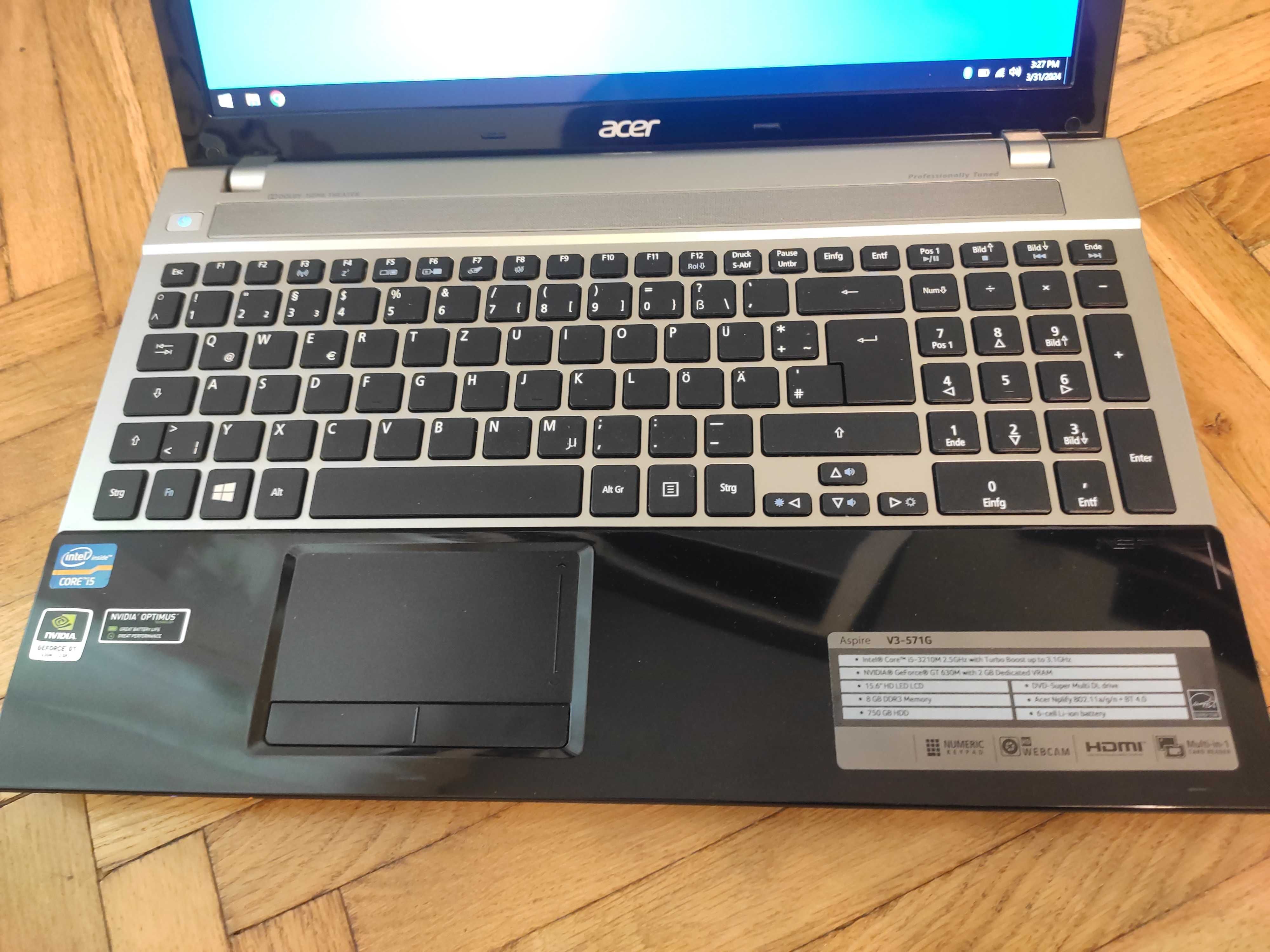 Laptop slim Acer i5 -arata impecabil !