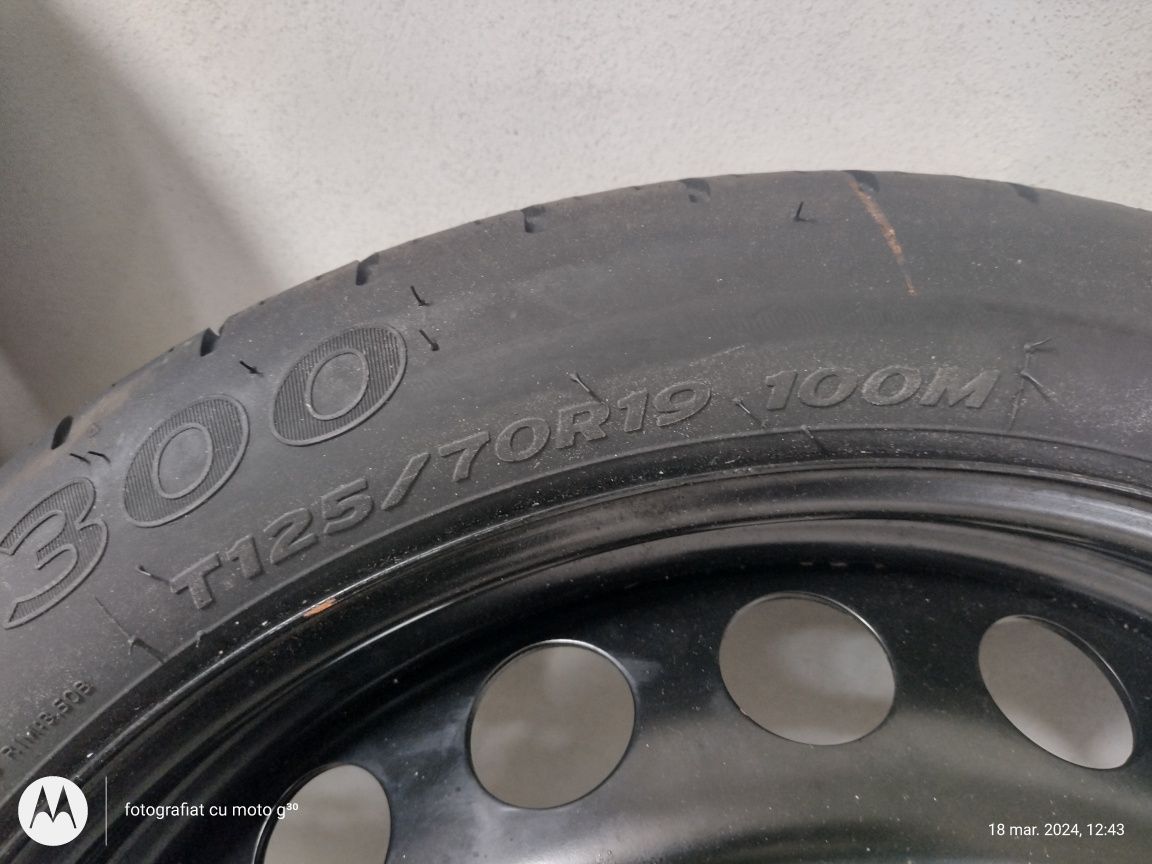 Roată rezerva slim audi vw Seat r19