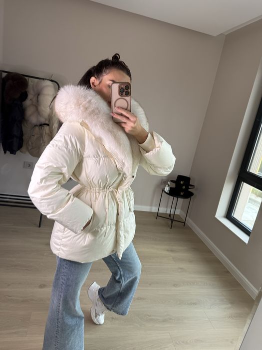 Дамско яке полярна лисица