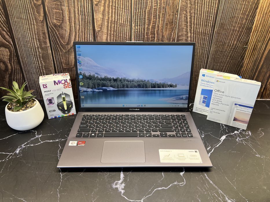 Ноутбук для работы ASUS VivoBook 15 | Athlon Silver 3050U | 8GB | 256G