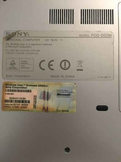 Laptop Sony Vaio