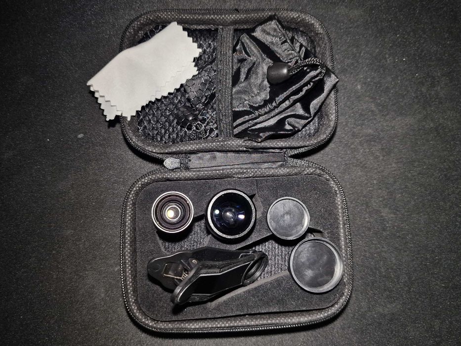 AUKEY set 2 obiective pentru telefon: Fisheye și Wide & Macro