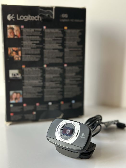 Camera Web Logitech HD 1080p Model C615 Streaming FullBox 360 Grade