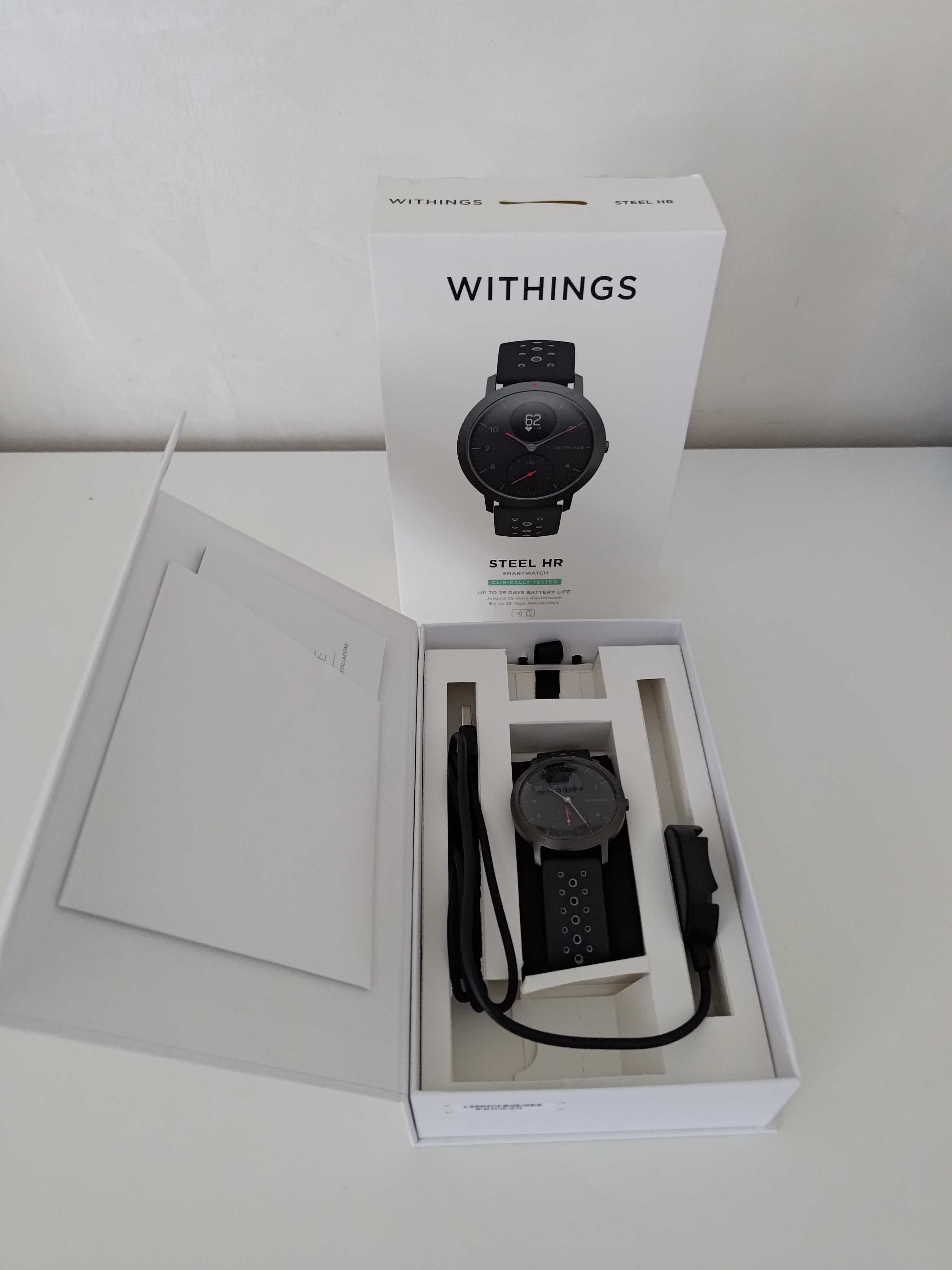 Ceas smartwatch Withings Steel HR Sport 40mm | Black