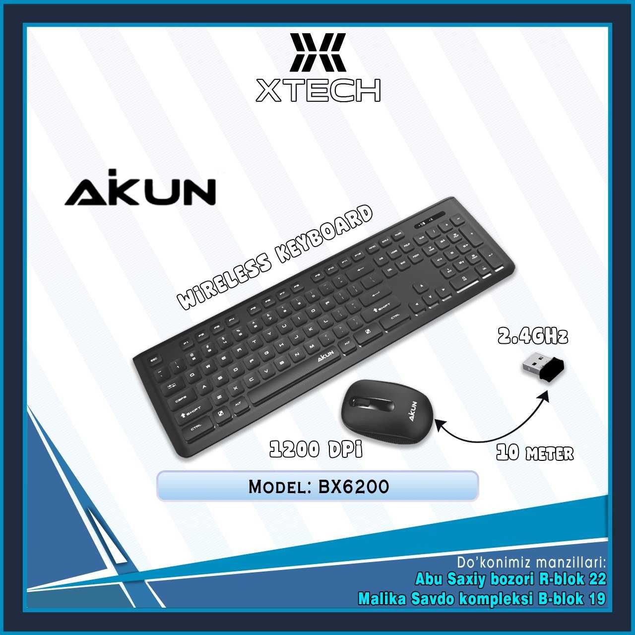 Клавиатура беспроводной AiKUN wireless