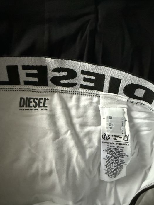 Diesel set 3 boxeri lungi alb-negru-negru marimea S noi originali
