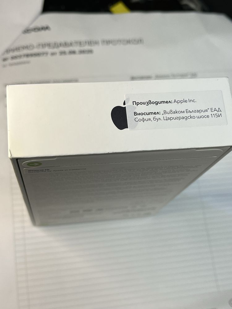 Apple iphone 15 BLACK чисто нов запечатан гаранция 36 мес айфон айфоун