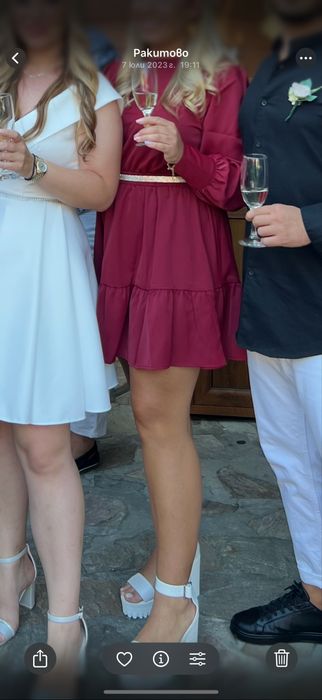 Рокля /бордо/ размер Л