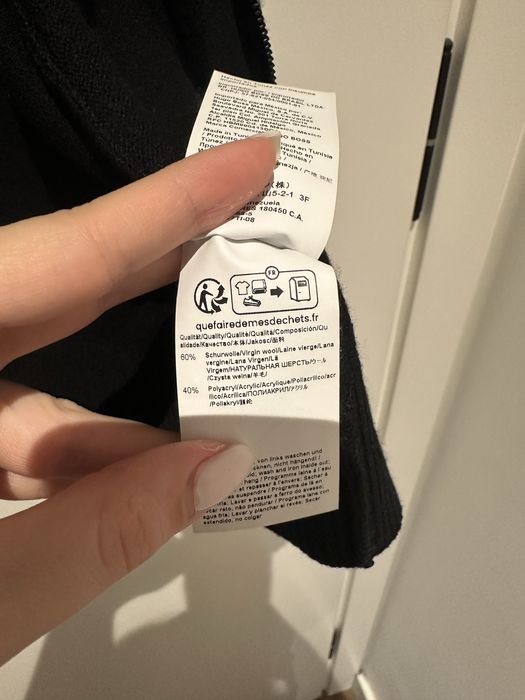 Мъжка черна жилетка Boss с вълна, оригинална, XL