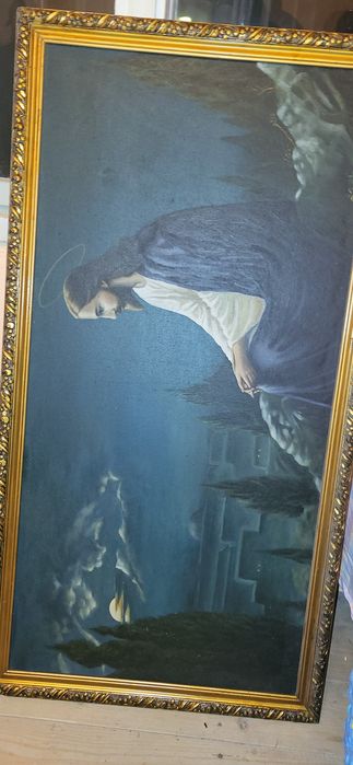 Vand Tablu Iisus Hristos pictat pe panza vechi!