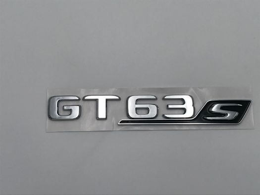 Emblema MERCEDES GT 63S spate crom/negu