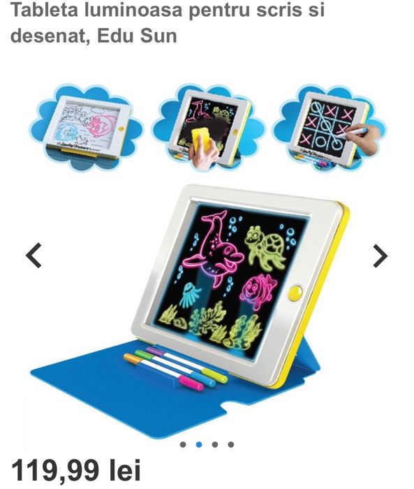 Tableta pentru desen luminoasa