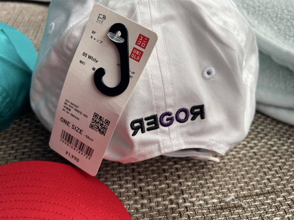 5бр Шапка Uniqlo Roger Federer RF Tennis Court Nike Jordan Nadal Novak