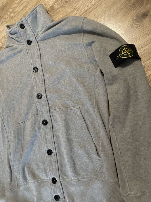 stone island jumper grey