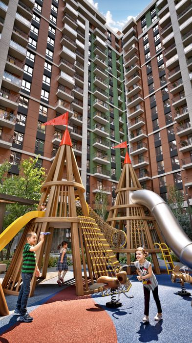 ЖК Mezbon 2х кв 61,68 м2 обл. Ташкент, напротив Юнусабад 16-кв бетонка