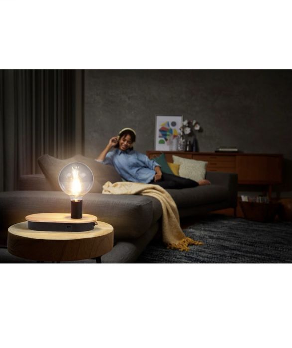 Lampa tactila Ledvance Decor Wood cu port usb