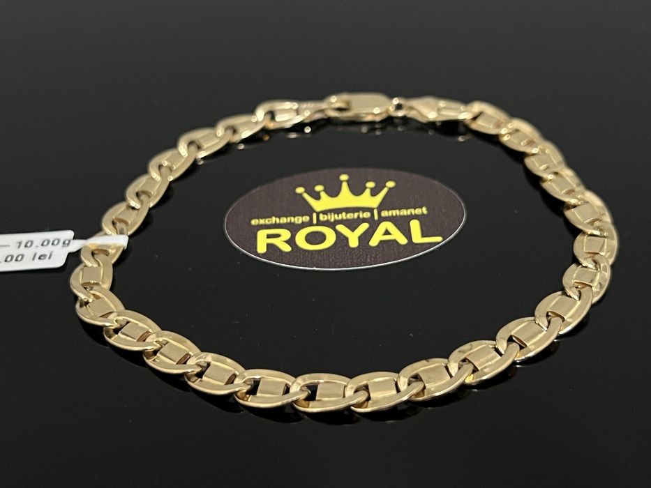 Bijuteria Royal CB : Bratara barbateasca aur 14k 10,00gr