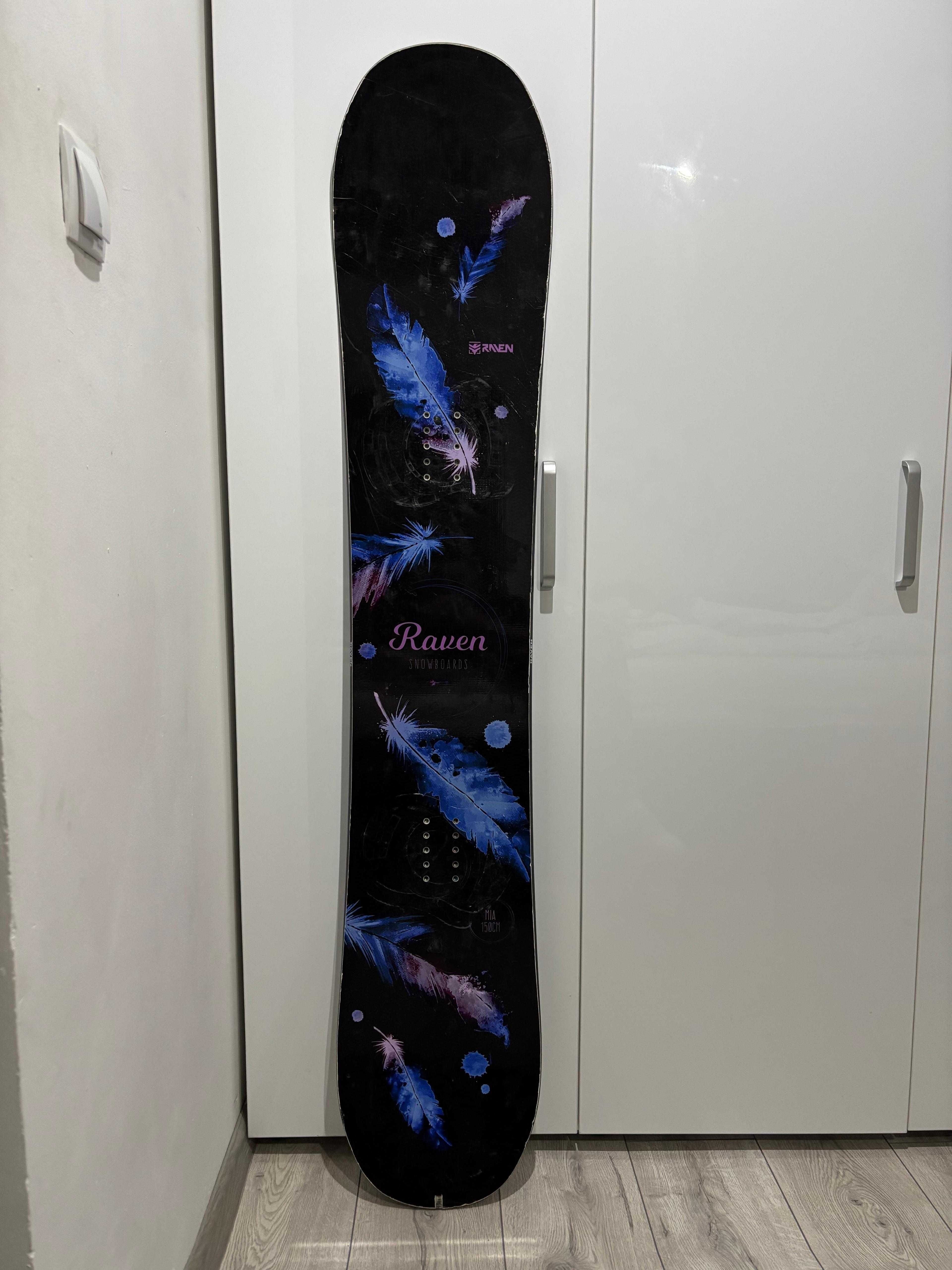 Placa snowboard Raven Mia Black 150 cm