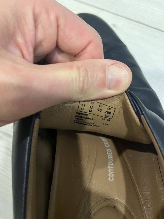 Оригинални кожени сникърси/кецове Clarks Un Costa номер 46 стелка 30см