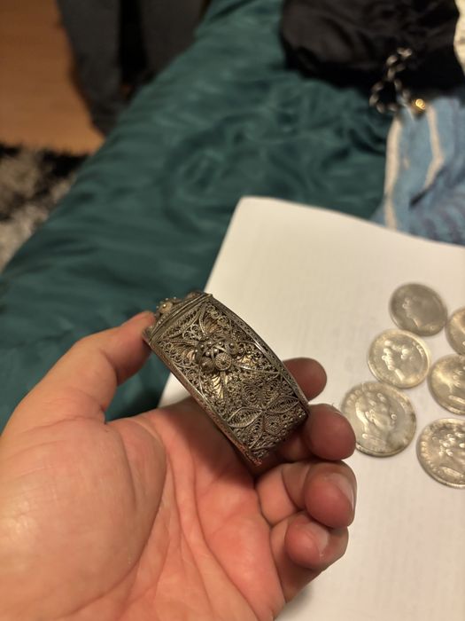 Bratara de argint si barza de argint