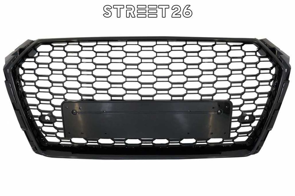 Grila Centrala Audi A4 B9 8W (2016-2019) RS4 Design Negru Lucios