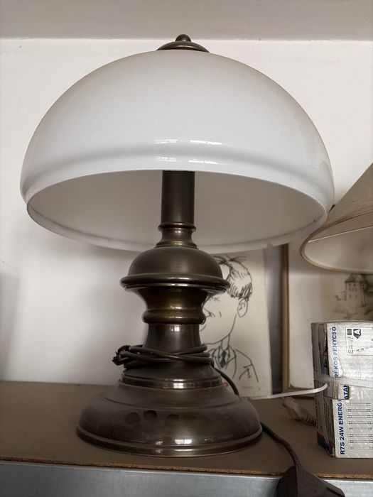 Veioze bronz si lemn