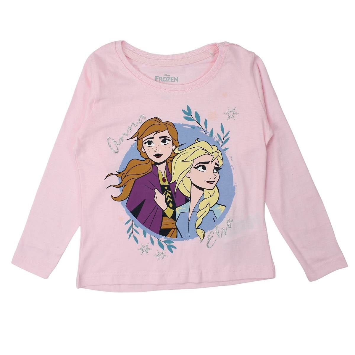 Pijamale Elsa&Ana, Frozen, Disney, Roz Pudrat, haine copii