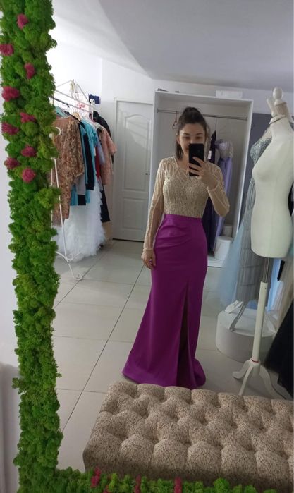 Rochita mov eleganta