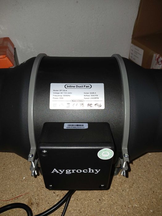 Ventilator Aygrochy 150 mm, 2500RPM, 50W, DF 150-A, fara controller