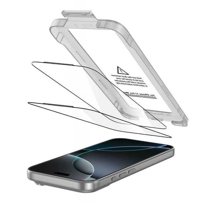 Закалено стъкло tech-protect quick set+ 2-pack за iphone 17 pro max –