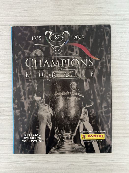 Panini Champions of Europe 1955–2005 – напълно попълнен албум