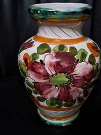 Vaza ceramica cu flori pictate