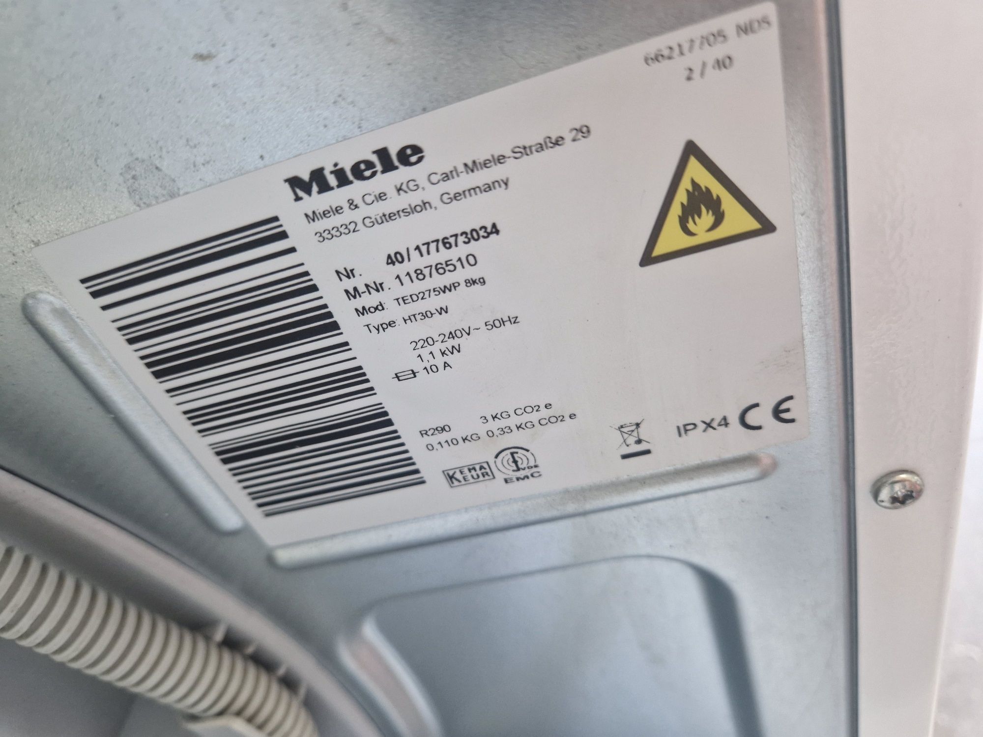 Сушилня Miele T 1 8 кг А+++ Термопомпа