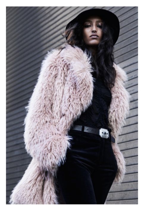 Ново пухено палто Zara / Зара