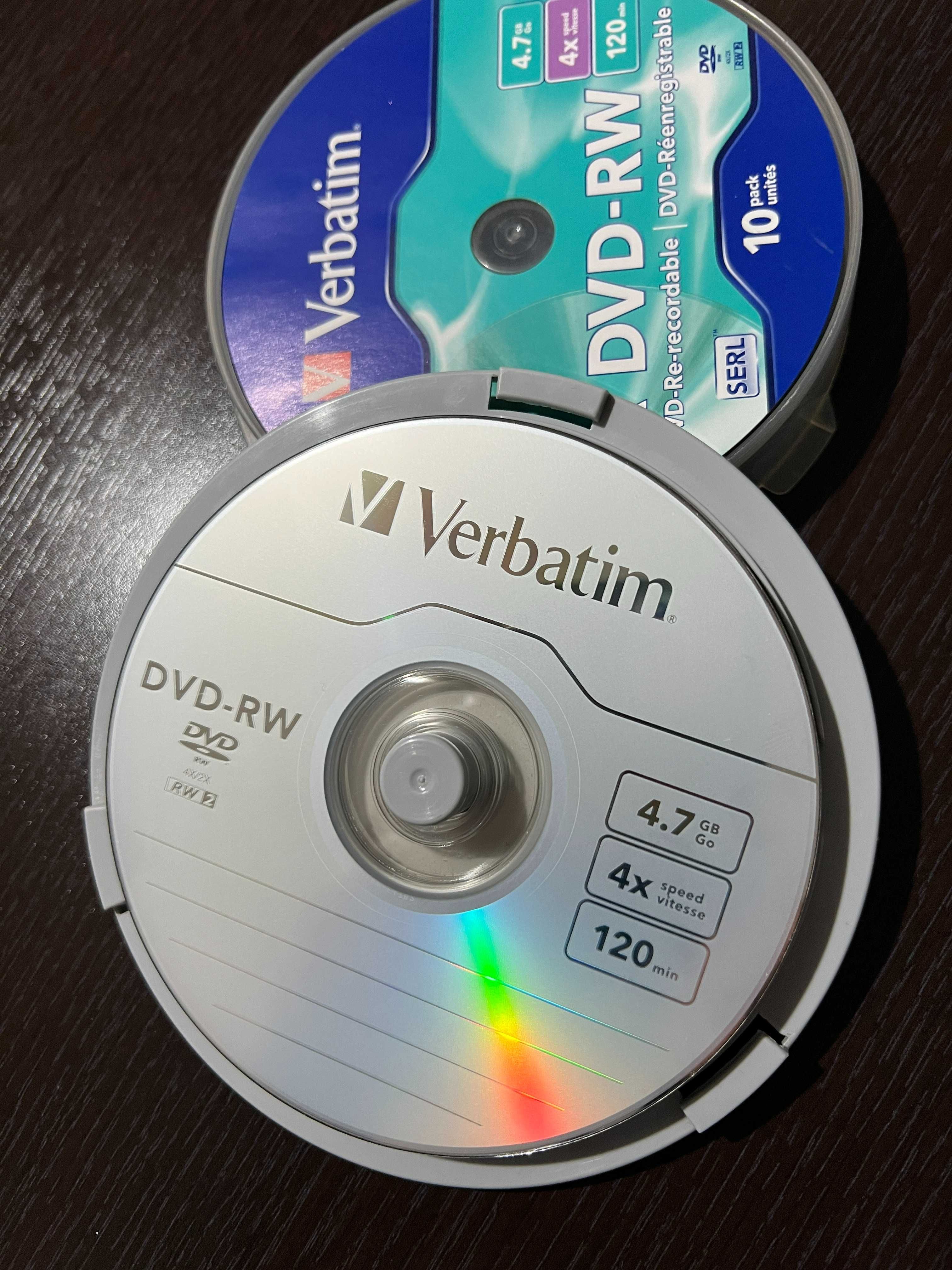 Set 7 x DVD-RW Verbatim noi reinscriptibile 120 min 4.7 GB viteza 4x