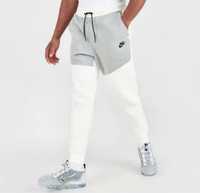 Мъжко долнище Nike Tech Fleece Cuffed White Heather Grey - размер L