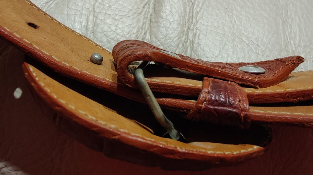 Curea din piele de crocodil Western House