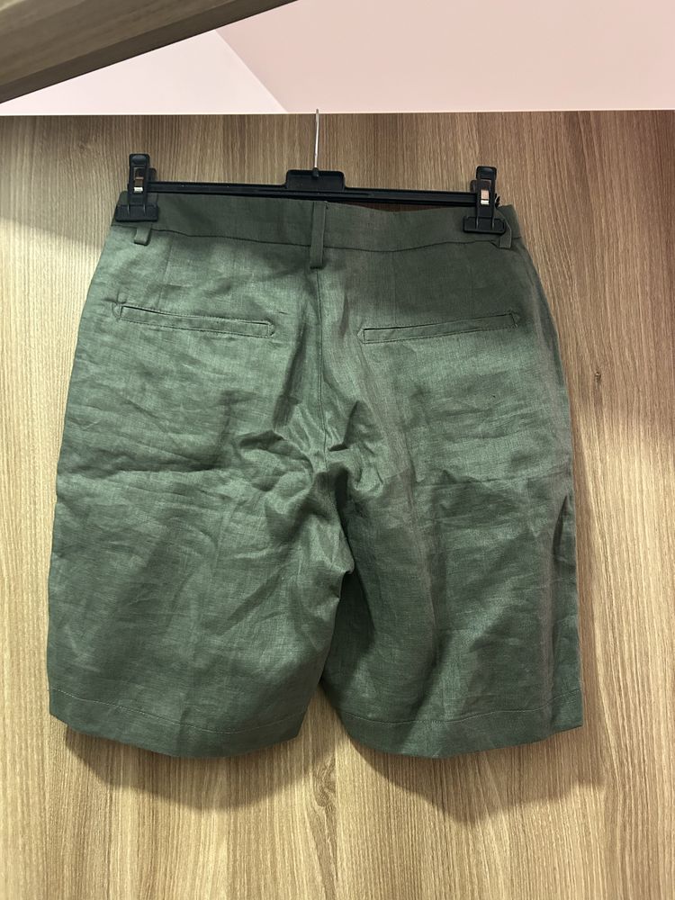 Мъжки ленени къси гащи Zara