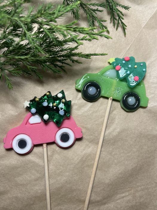 Новогодние леденцы из изомальта