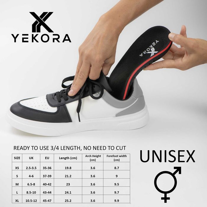 Branturi ortopedice 3/4 picior plat platfus platfusul YEKORA 35-47