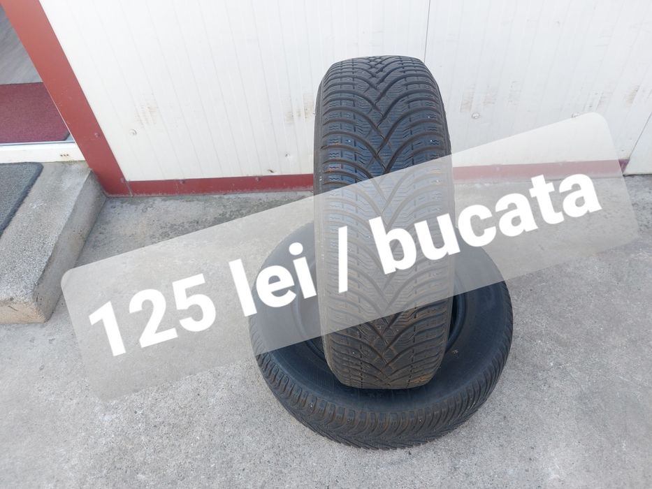 125 lei bucata! Doua anvelope M+S/IARNA 195 65 15 Kleber