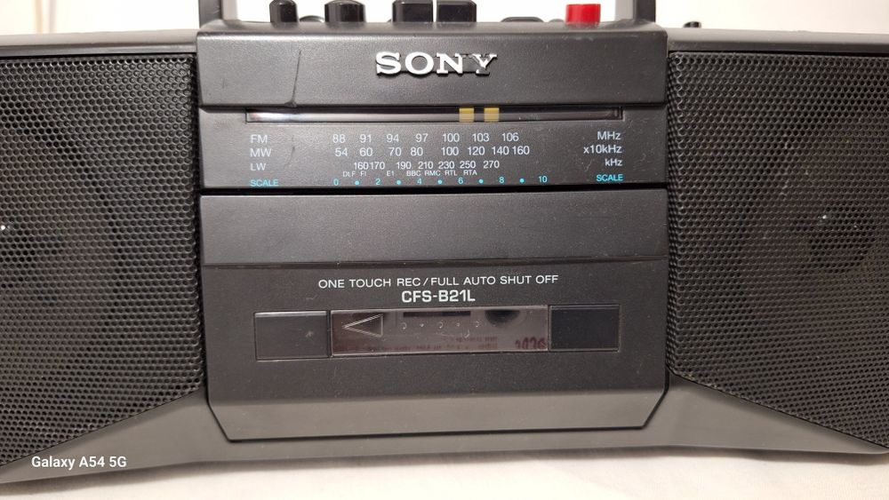 Radiocasetofon Sony