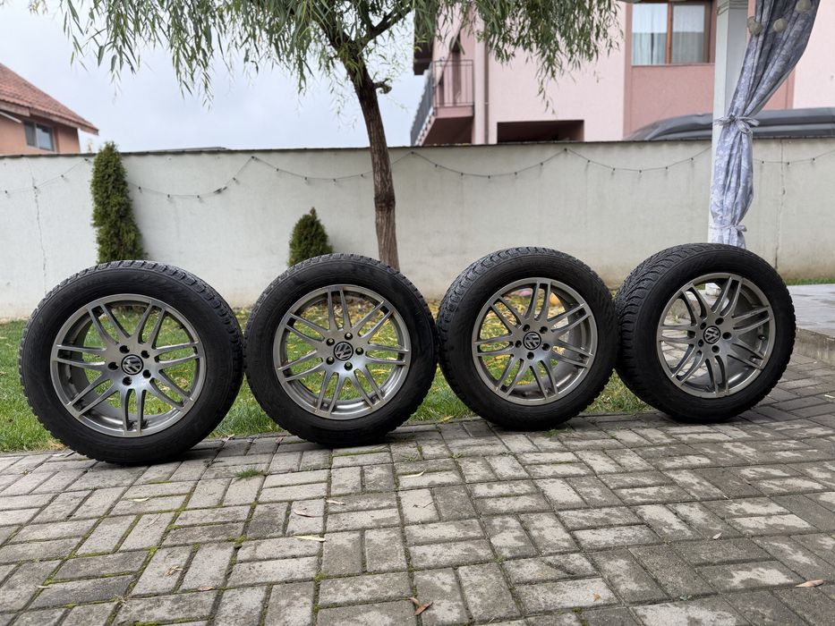 Jante + Cauciucuri iarna 215/60/17 5x112 ET 35 Volkswagen/Audi/Skoda