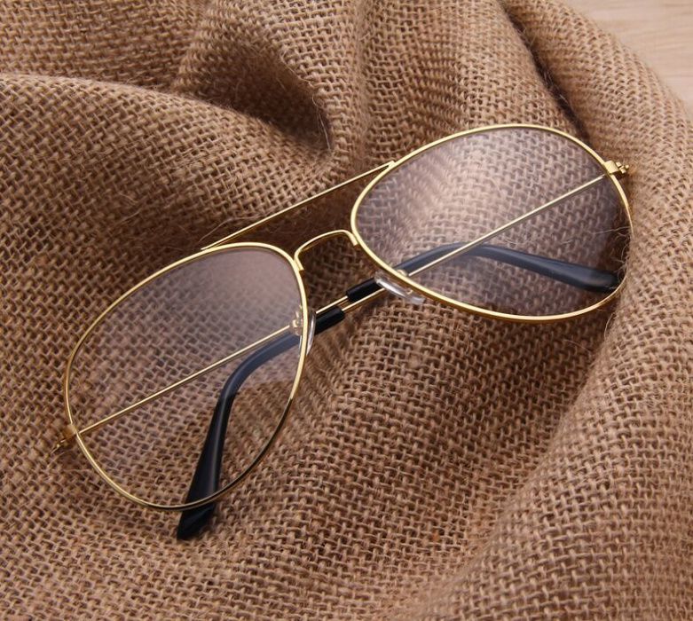 Аviator ново дамски очила стъкла без диоптър защита UV400  ниска цена
