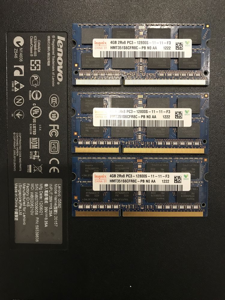 Memorie ram laptop ddr3 4gb