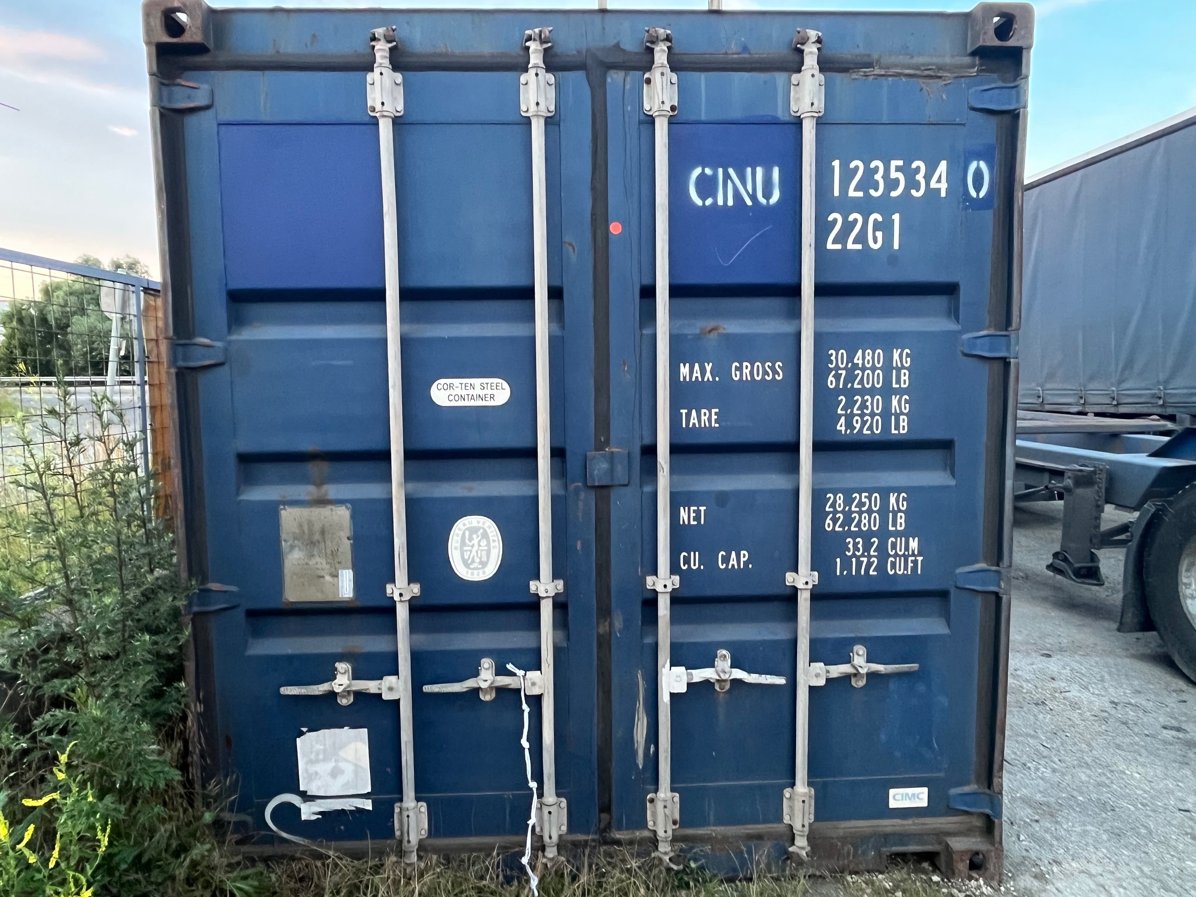 Container 20 ft de vânzare Albastru