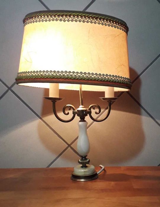 veioza din bronz si onix