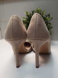 Pantofi Nude, Bej, eleganti,cu toc inalt